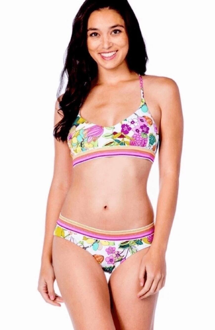 Trina Turk Printed Two Piece Bikini Set Size 8